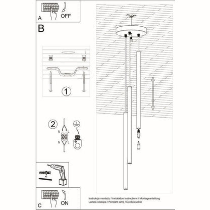 Suspension en Acier - NOVASTEL - Blanc - IP20 - Max 8W LED - G9 - Style Moderne