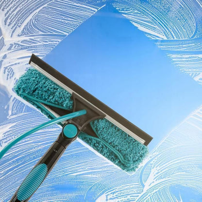 Sillar Perche télescopique avec système d'alimentation en eau intégré pour le lavage des vitres et du photo - 7,37mvoltaïque