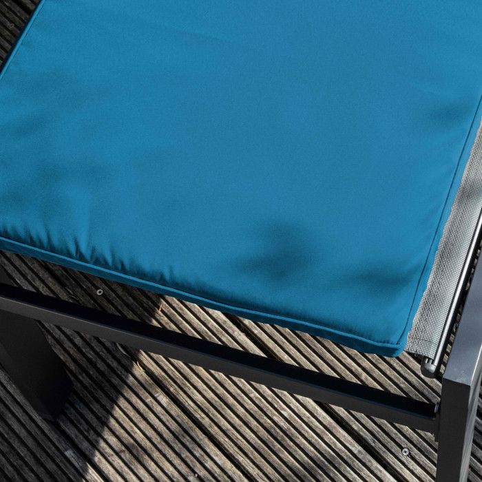 Lot de 2 coussins bain de soleil polyester bleu 186 x 53 x 5 cm Picchu - Oviala