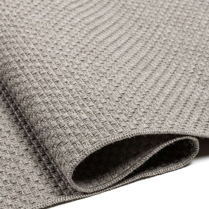 Tapis d'extérieur/intérieur aspect jute gris 160x230