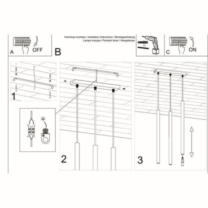 Suspension en Acier - NOVASTEL - Blanc - IP20 - Max 8W LED - G9 - Style Moderne