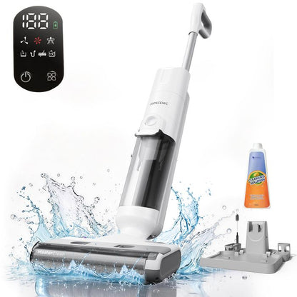 PROSCENIC F10 Ultra Aspirateur laveur sans fil -Sec/humide -Brosse à bord 0.7mm - Réservoir 1.3L -Ecran LED - Auto-nettoyage-60min