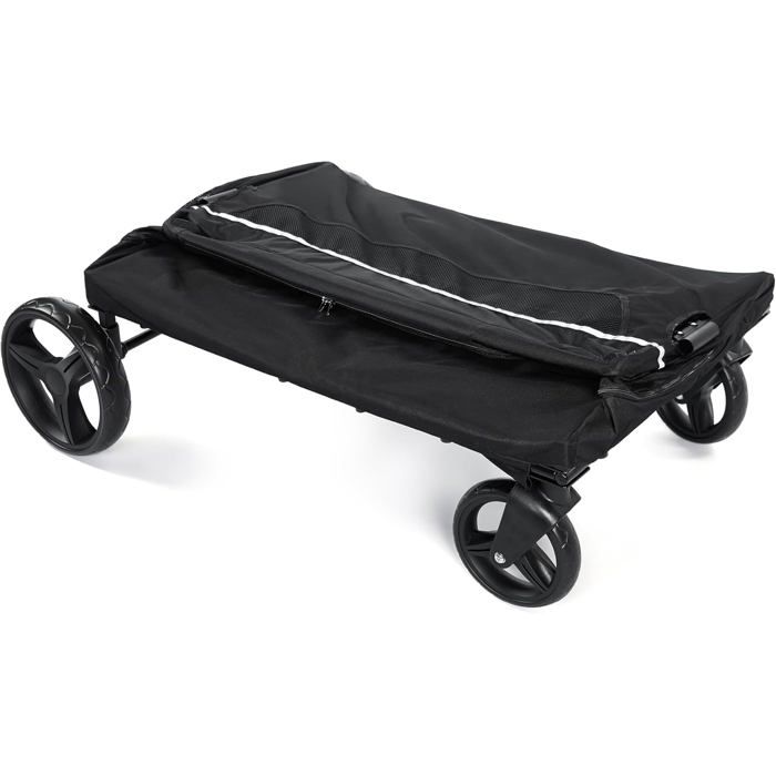 Chariot- Poussette Pliable pour Chiens de Grande et Moyenne Taille + Rampe d’Accès – le Camping et les Promenades en Plein Air