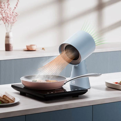 CIARRA Hotte Aspirante Portable Pose Libre Extracteur de Cuisine 3pcs Filtres Blanc