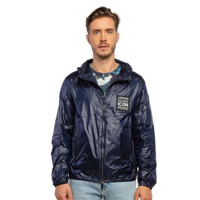 Blouson Armani Exchange - Bleu - 100% polyamide