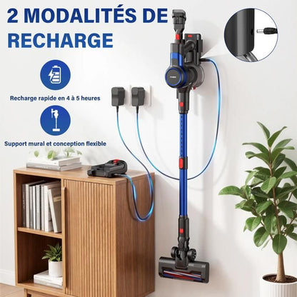 Aspirateur balai - STANEW - 45000Pa/550W - Pliable 180° - 40 min autonomie - Brosse anti-emmêlement