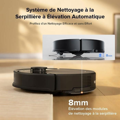 Roborock Q10 S5 Set  Aspirateur Robot 10000 Pa Aspiration, Anti-emmêlement,Levage des Serpillères de 8 mm, Évitement
