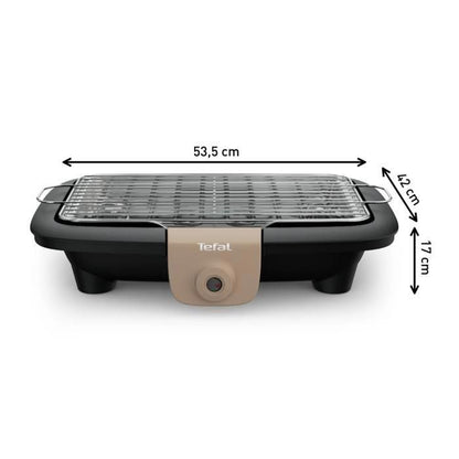 MOULINEX BBQ ELECTRIQUE BG135812 ACCESSIMO PIEDS 2100 W GRILLE AMOVIBLE