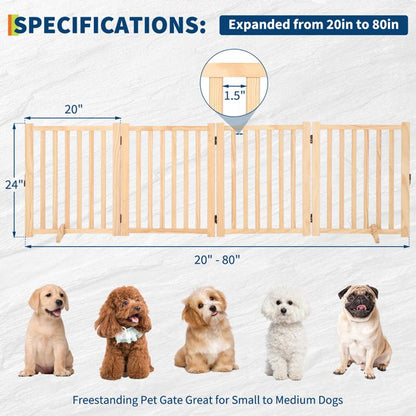 Cage pour Chien en Bois Rustique avec Double Porte – Meuble d'Appoint Style Ferme Cage pour Chien Meuble 80×60x66cm, Brun