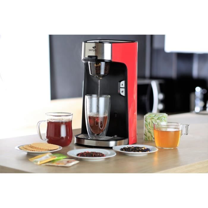 Machine à thé vrac ou sachet SENYA - Théière électrique crème - Tea Time