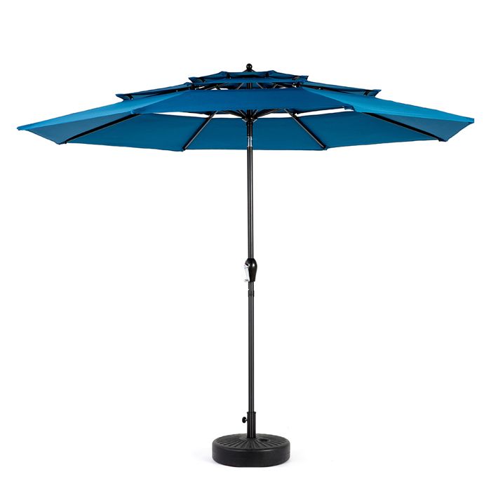 Parasol - Gutent - Rectangulaire - Bleu - 294x294cm - Mât déporté