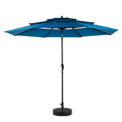 Parasol - Gutent - Rectangulaire - Bleu - 294x294cm - Mât déporté