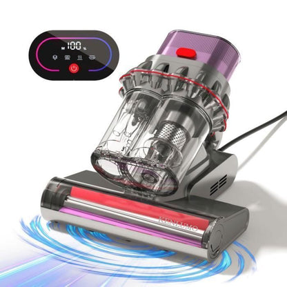 KENLUMO Matelas aspirateur Anti acariens,500W,15 Kpa,élimination de 99,9% des allergènes,lampe U-V,ultrasons, pour Lit,Canapé,tapis