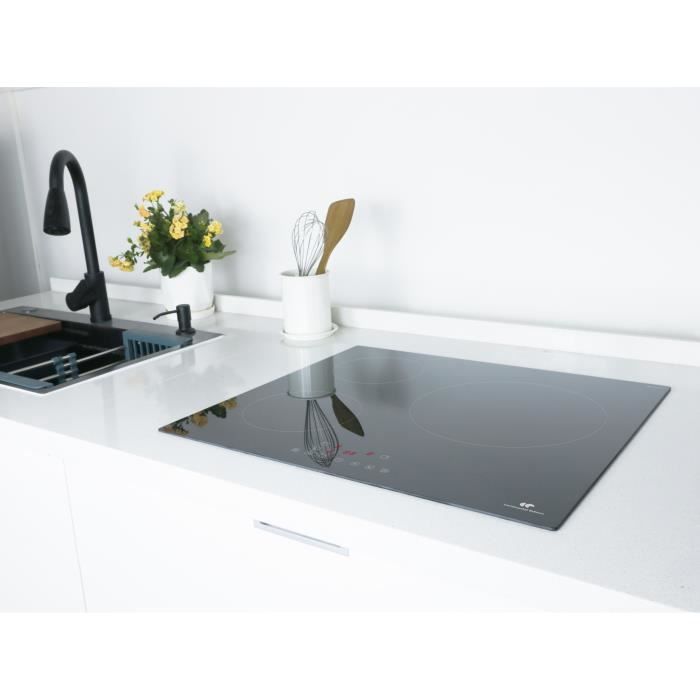CONTINENTAL EDISON Table induction 4 zones  CETI4ZFLEX3  - Flex  - 7200W -  4 boosters - noir