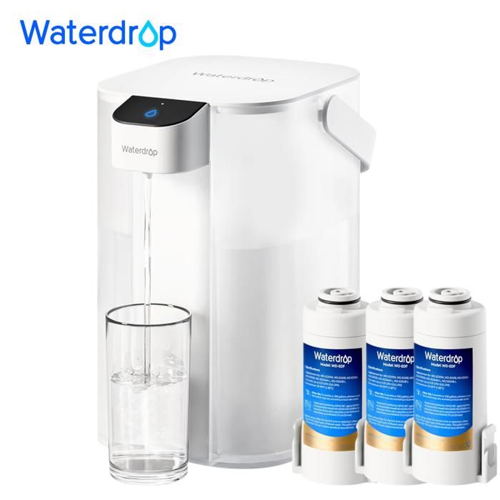 Waterdrop Carafe Filtrante Èlectrique Instantanée 3,5 L, Filtre à Eau de 3 Mois, Système d'Eau Potable Extérieur(3)