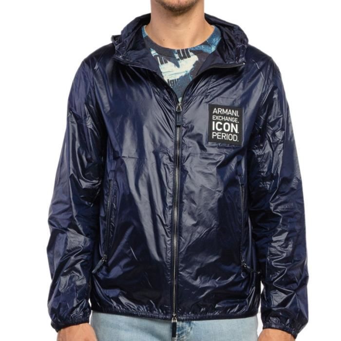 Blouson Armani Exchange - Bleu - 100% polyamide
