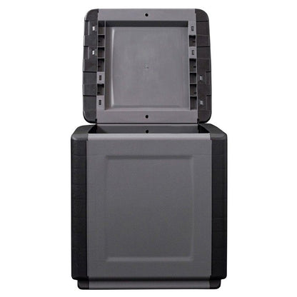 Coffre de rangement 330L Gris/Noir 138 x 53 x H57cm Poignées de transport polypropylène INTEC