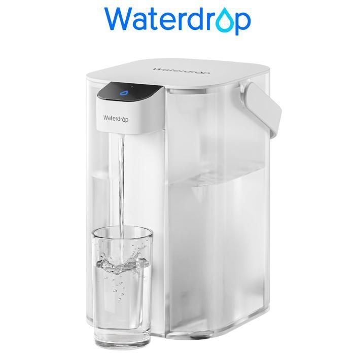 Waterdrop Pichet de filtre à eau électrique, distributeur d'eau rechargeable, système de comptoir instantané de 15 tasses(3)