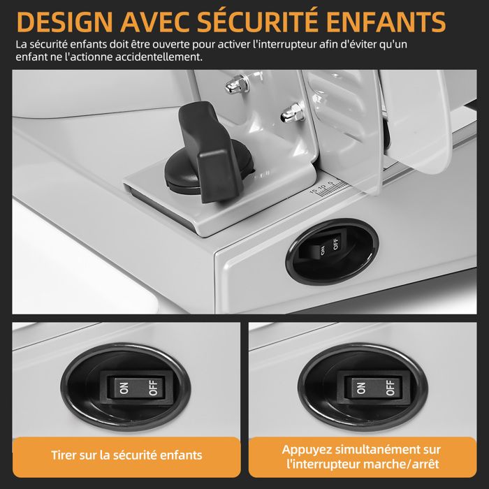 Trancheuse Électrique - FATABETA - SL517 - 150W - Lames 17 cm - Réglable 0-15 mm