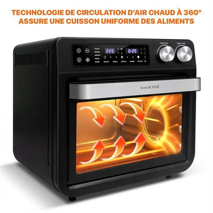 Four électrique - MAGICFOX - 25L 10-en-1 - 10 programmes - 232°C - Noir