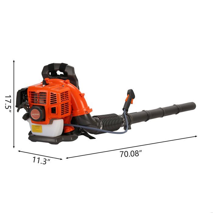EB430 Souffleur à dos 1250W - longue buse - conception ergonomique - 1250W - 6800r/min - 180 x 45 x 45cm - ORANGE