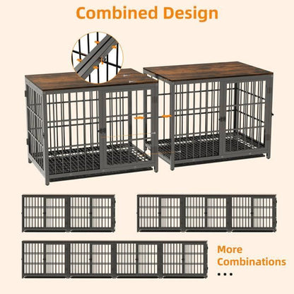 BingoPaw Cage pour Petit Chien Intérieur Caisse Chien Petite Taille Meuble Chiens 78.5x56.5x65cm