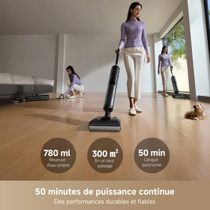 ASPIRATEUR Balai Aspirateur Laveur DREAME H12 Pro FlexReach, porte  Plat  180,schage 5 Min,18 kPa,Nettoyage Deux Bords