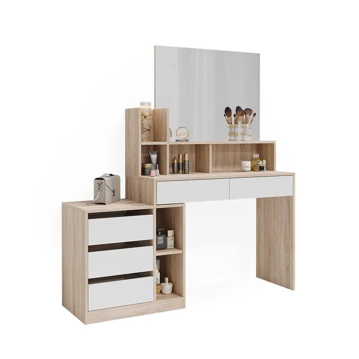 Coiffeuse Anja Blanc/sonoma 139.8cm Coiffeuse
