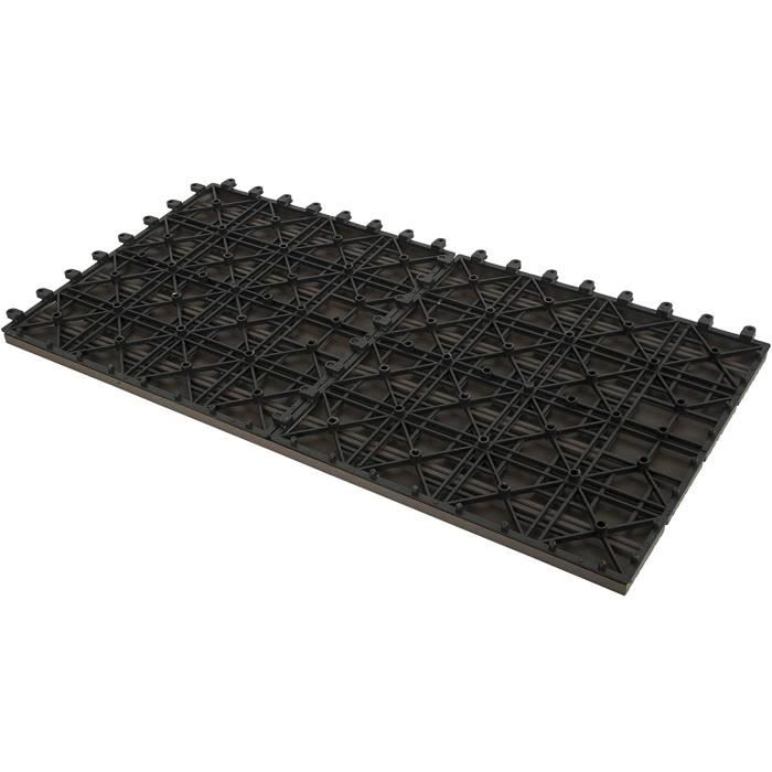 WOLTU WPC Dalle de sol Revêtement Carrelage 30x60cm, pour jardin terrasse, Café 12 pièce-2 m², GTF005co-2
