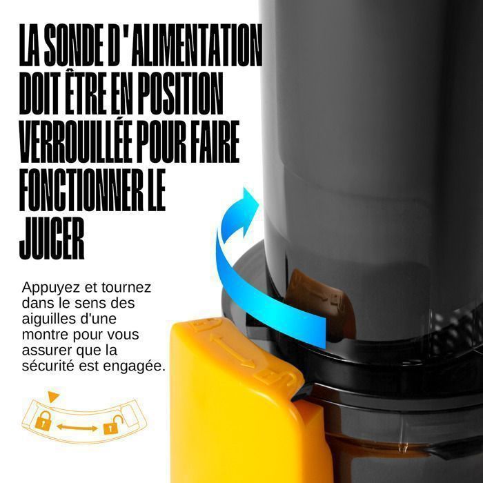 Extracteur de Jus - VENTRAY - Ginnie - Compact - 100 Watt - Rose vif