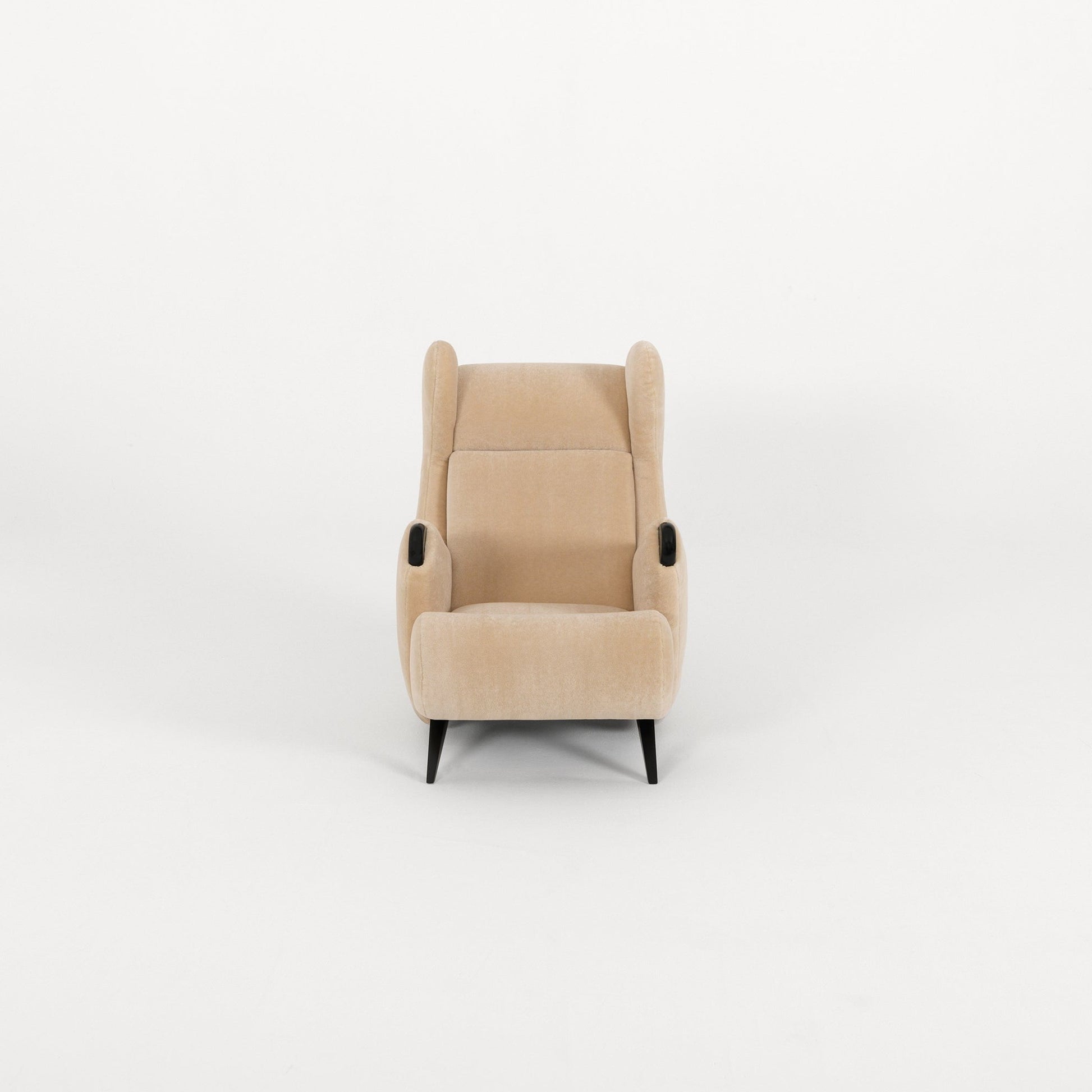 Fauteuil Cadillac détail cuir acajou