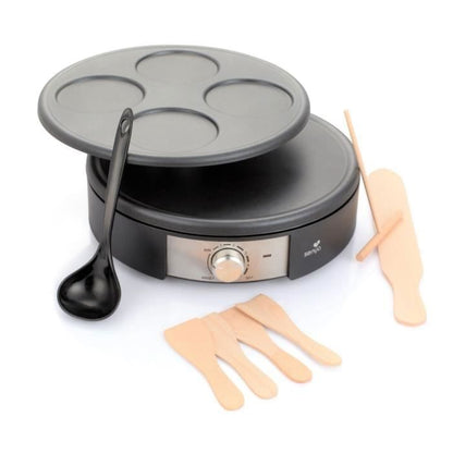 SENYA Crêpière électrique 1500 W - 2 plaques interchangeables - Crêpe Time