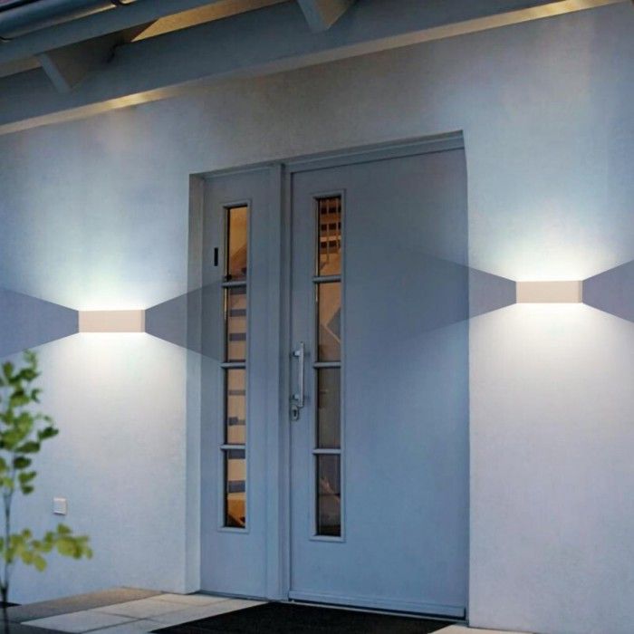 Applique murale - Moderne SMOTOP - Lot de 2 - LED 6W blanc froid - IP65 41 cm