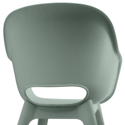 Chaises de jardin - KETER - AKOLA - Lot de 2 en résine - Gris olive - Dossier ergonomique
