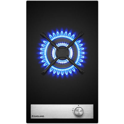 GASLAND GH30BF Plaque de Cuisson Gaz 2 Feux, Plaque gaz Verre trempé, GPL/gaz naturel Noir 30 cm