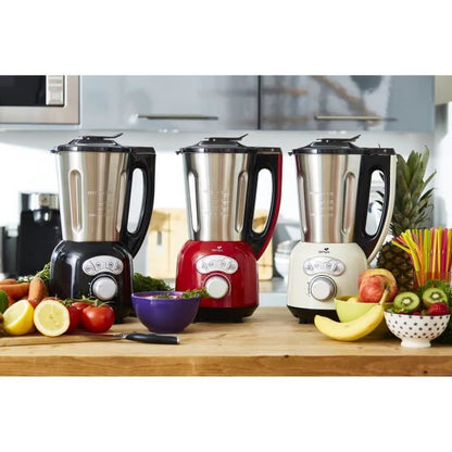 Blender chauffant mixeur et cuiseur 1,5L - Inox et crème - 1400W - Cook & Ice V3