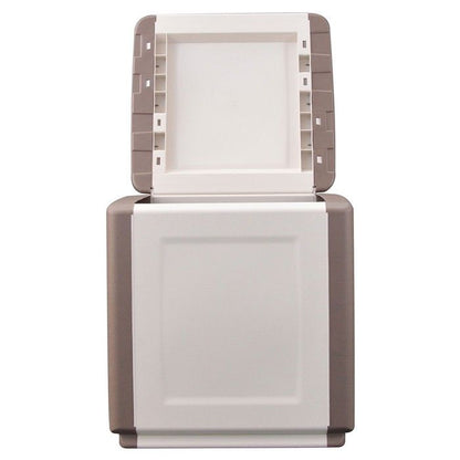 Coffre de rangement 330L Gris/Noir 138 x 53 x H57cm Poignées de transport polypropylène INTEC