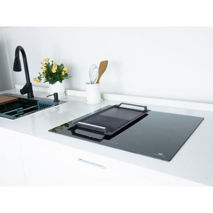 CONTINENTAL EDISON Table induction CETI3B28 3 zones, 6600W - 3 boosters - 3 minuteurs - noir
