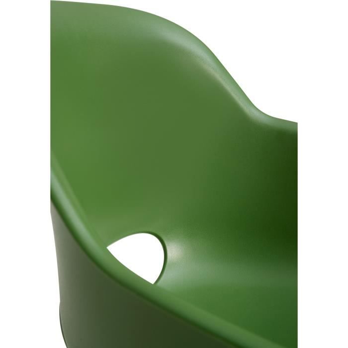 Chaises de jardin - KETER - AKOLA - Lot de 2 en résine - Gris olive - Dossier ergonomique