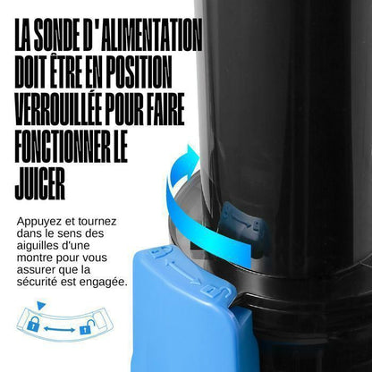 Extracteur de Jus - VENTRAY - Ginnie - Compact - 100 Watt - Bleu ciel
