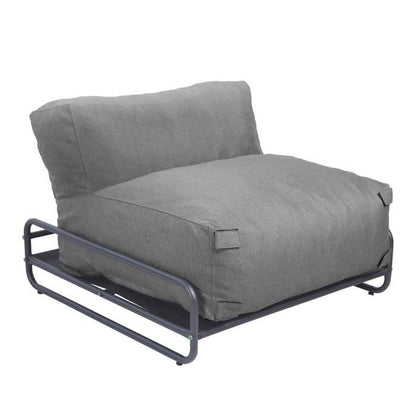 Chauffeuse pour salon de jardin modulable avec structure jaune clair  Mixi, Oviala