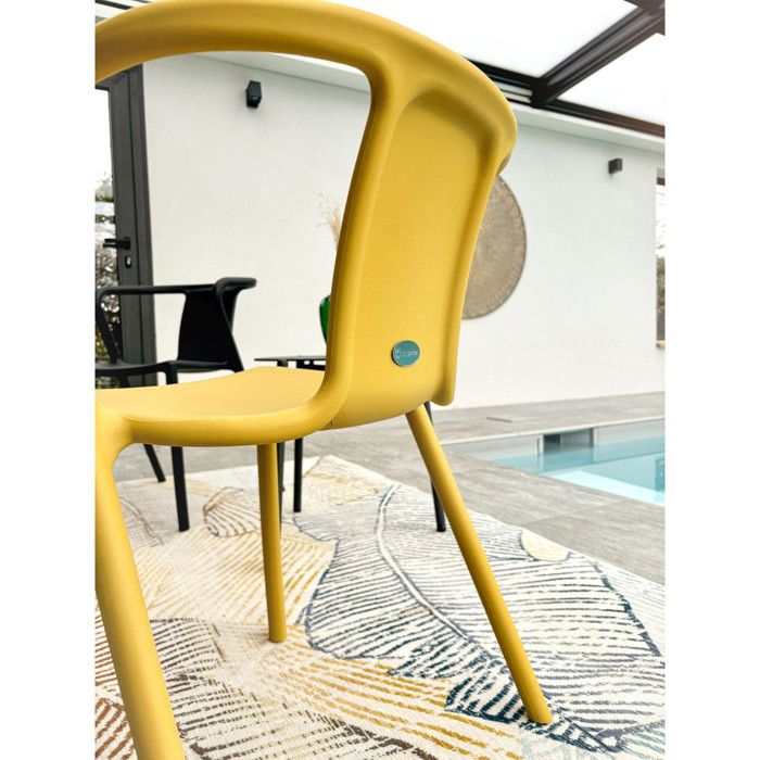 Lot composé de 2 fauteuils de jardin - CITY GARDEN - DIEGO-FT - Terracotta - Empilables