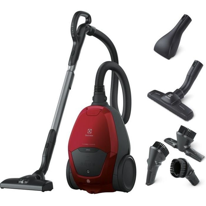 Aspirateur traineau Electrolux PD82-ALRG - 500W - 57dB - Blanc - Sac - SmartMode - PureSound