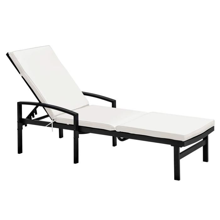 Lot de 2 coussins bain de soleil polyester bleu 186 x 53 x 5 cm Picchu - Oviala