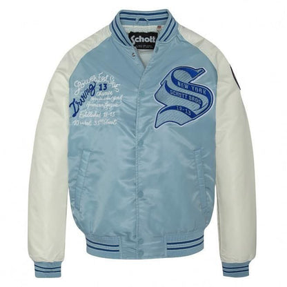 Blouson Schott Varsity PRINCETON 2 - SCHOTT - Bleu - 100% Nylon
