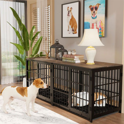BingoPaw Cage pour Petit Chien Intérieur Caisse Chien Petite Taille Meuble Chiens 78.5x56.5x65cm