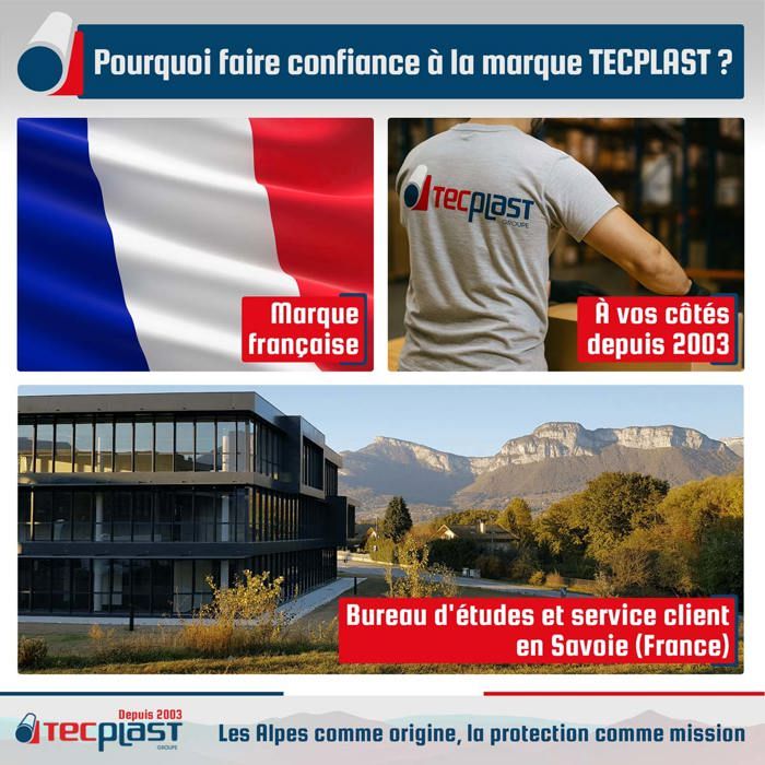 TECPLAST Bâche Serre 1,5x11 m 150SE - Film plastique transparent pour serre de jardin - Haute Qualité - Made in France