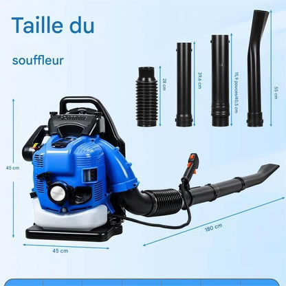 EB430 Souffleur à dos 1250W - longue buse - conception ergonomique - 1250W - 6800r/min - 180 x 45 x 45cm - ORANGE