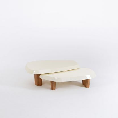Table basse Duo bois chêne formes libres