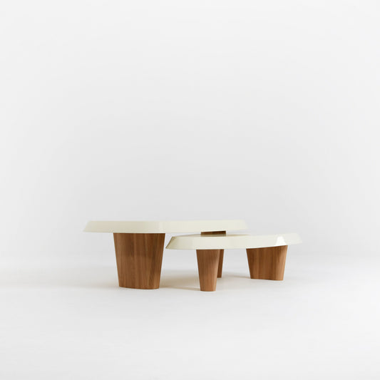 Table basse Duo détail grain chêne